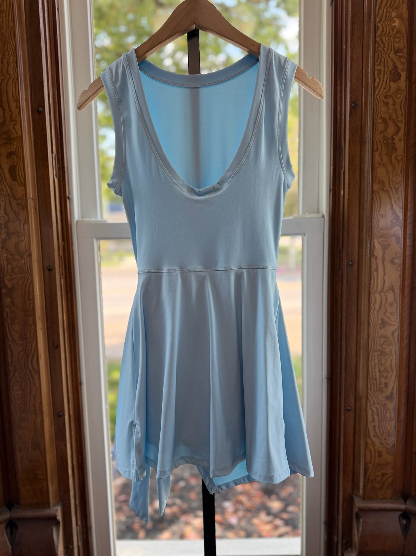 Sleeveless Wrap Tie Front Dress