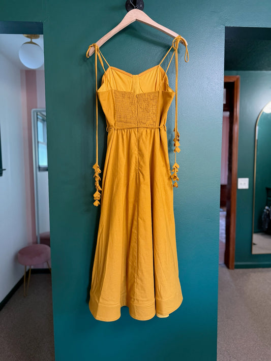 Bustier Shoulder Tie Dress