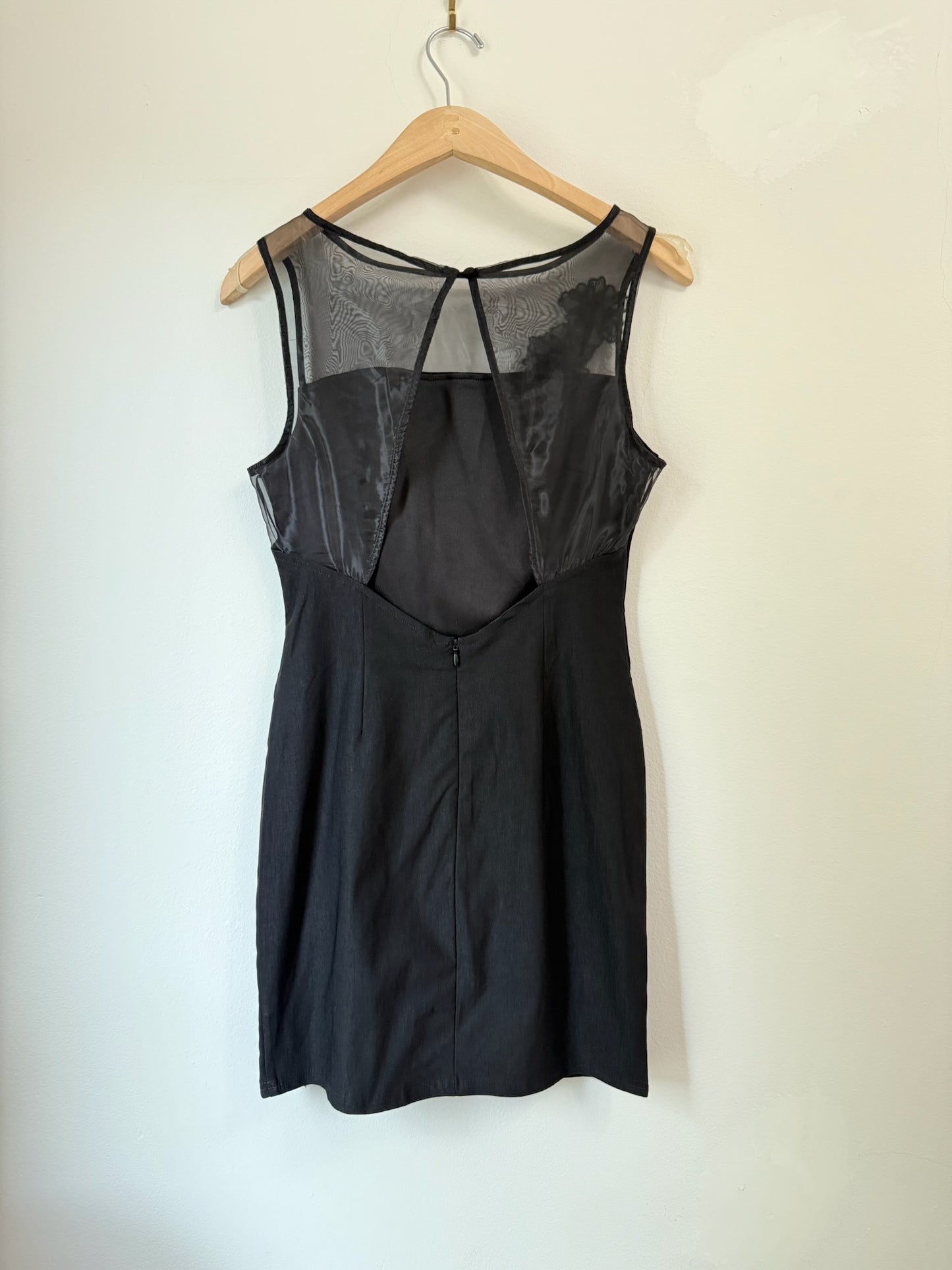 Sheer Open Back Dress