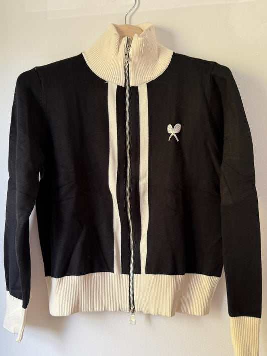 Zip Up Tennis Cardigan