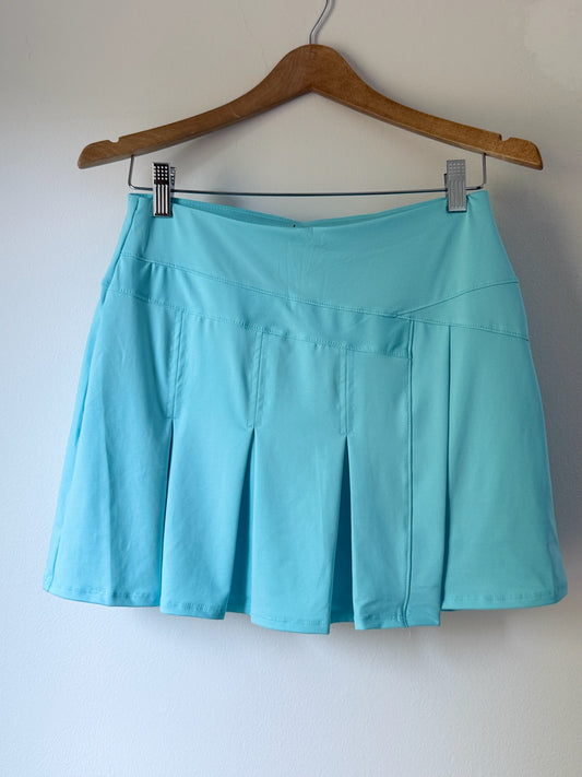 Retro Pleat Wrap Skort