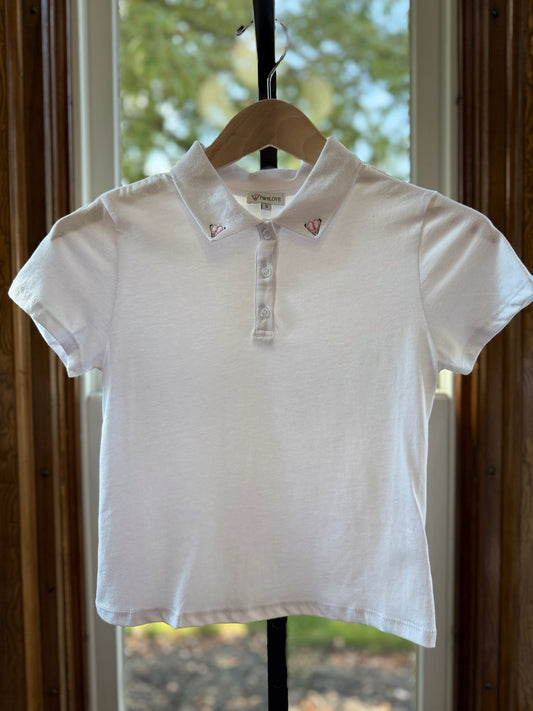 Short Sleeve Cropped Polo
