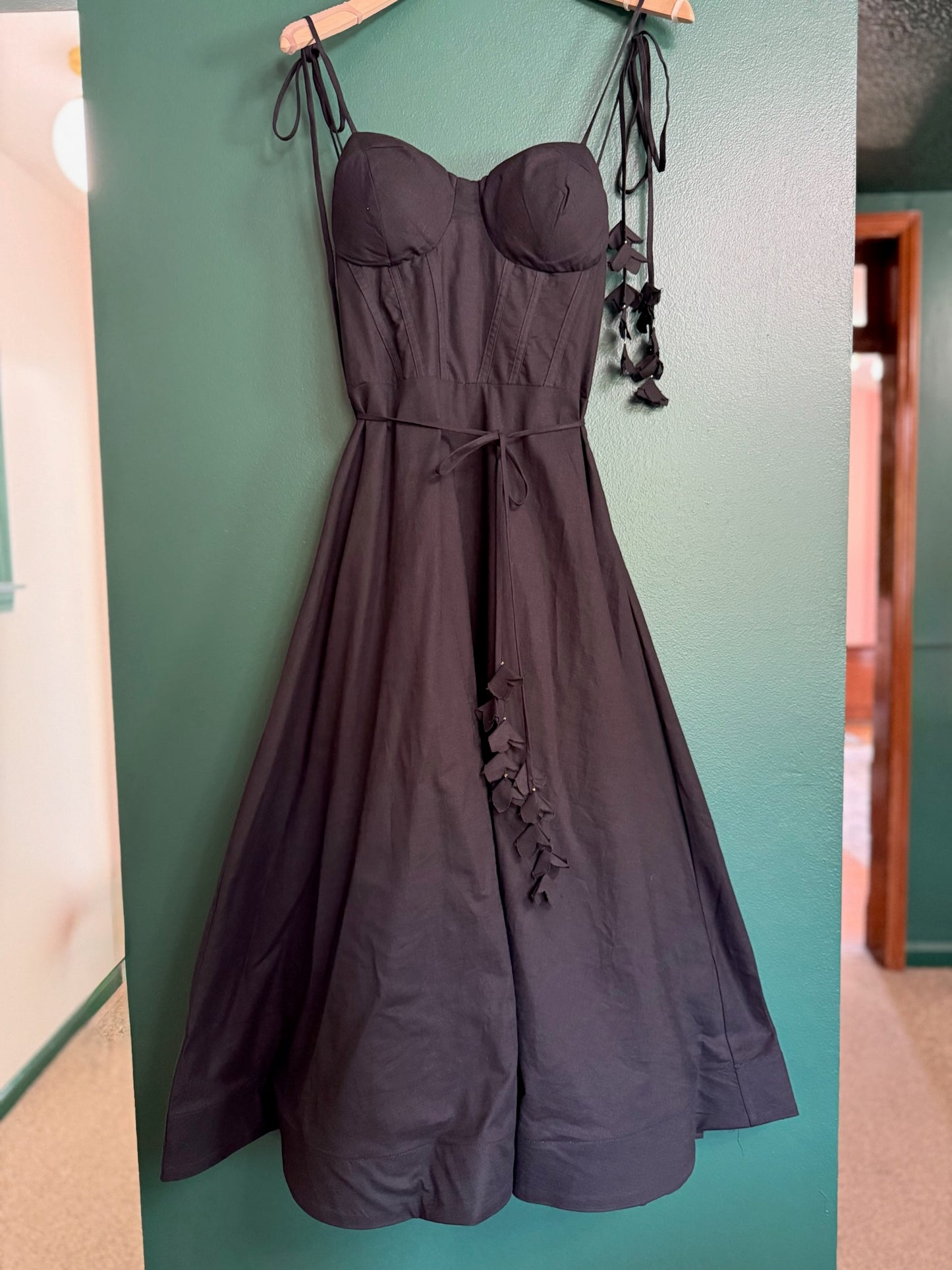 Bustier Shoulder Tie Dress