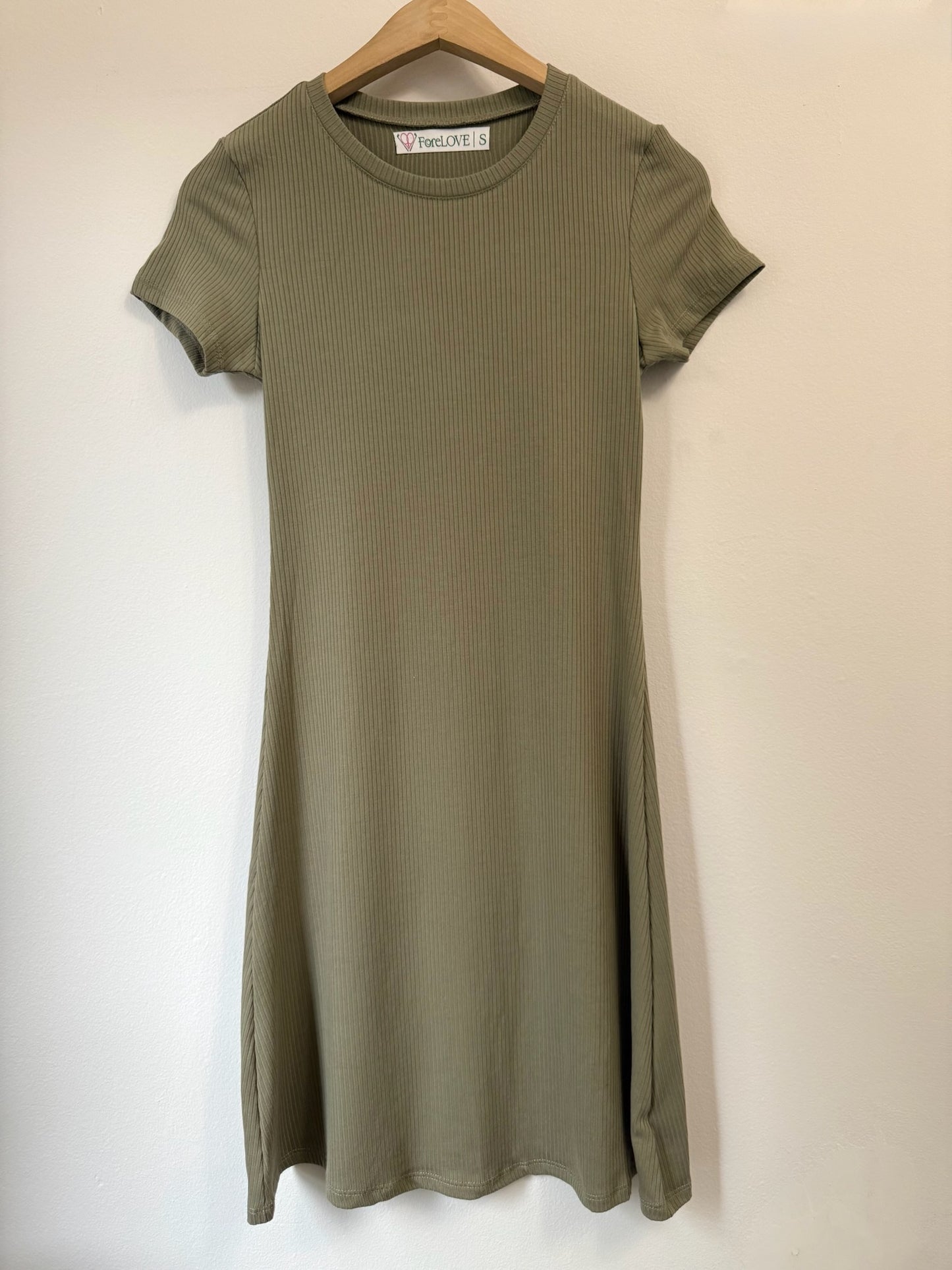 A-Line Short Sleeve Dress
