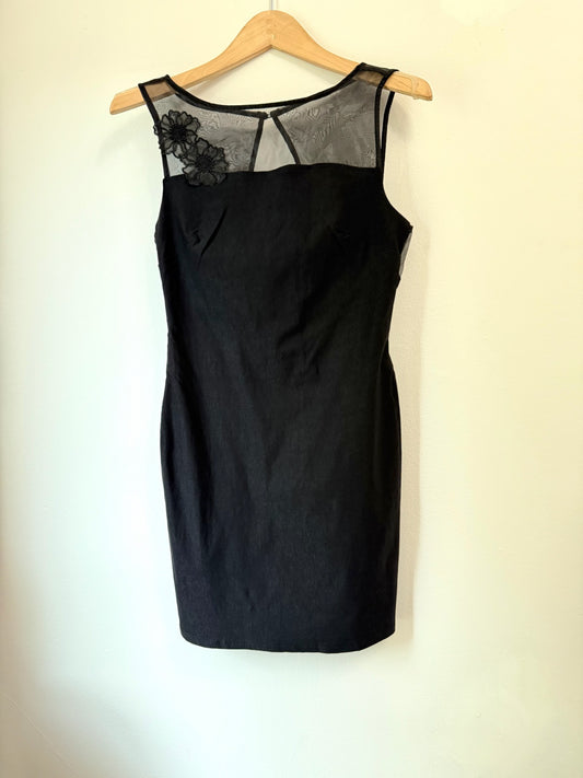 Sheer Open Back Dress