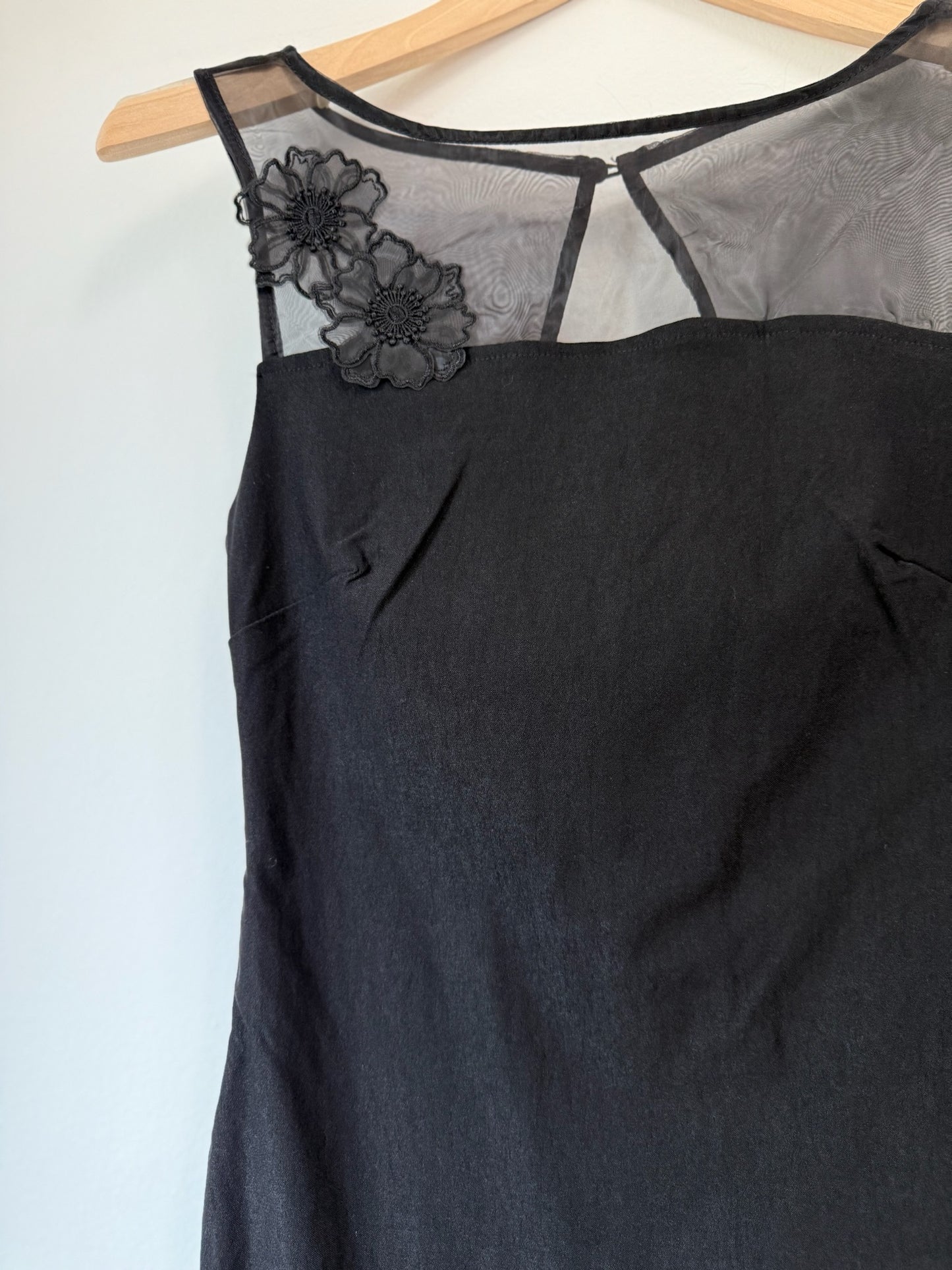 Sheer Open Back Dress