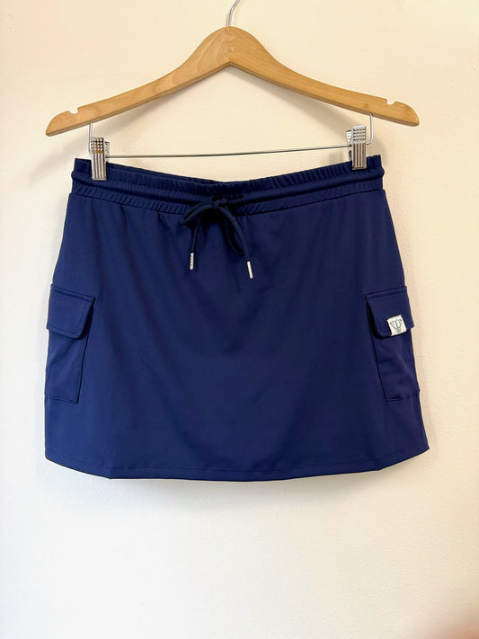 Side Pocket Drawstring Skirt