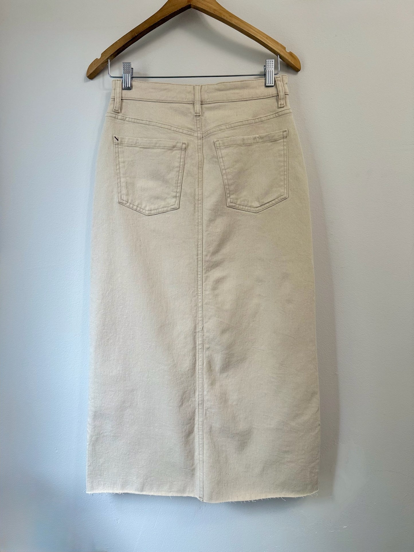 Fawn Denim Midi Skirt